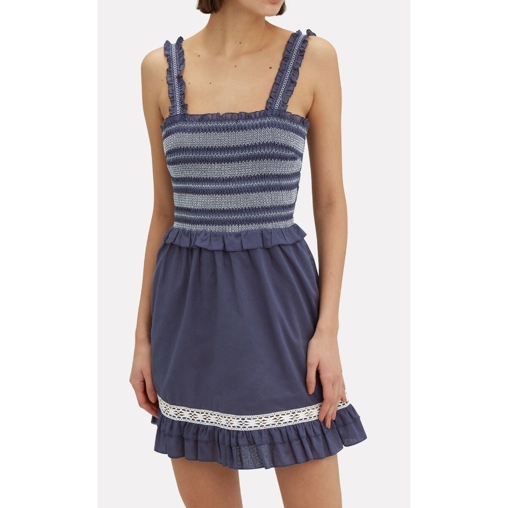 KISUII
Lexia Smocked Voile Mini‎ Dress L